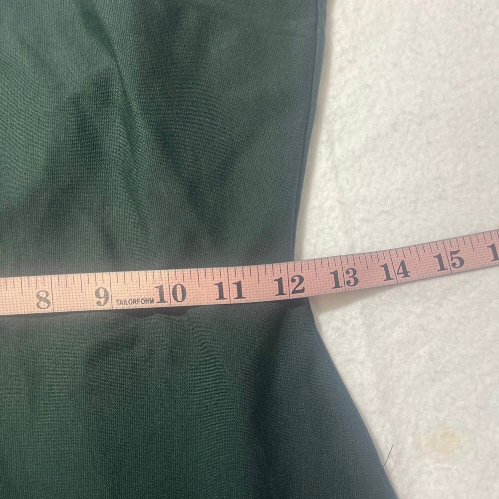 LULU'S SZ S How Much I Care Dark Green Off-the-Shoulder Midi Dress NEW 0B10 - Picture 7 of 8